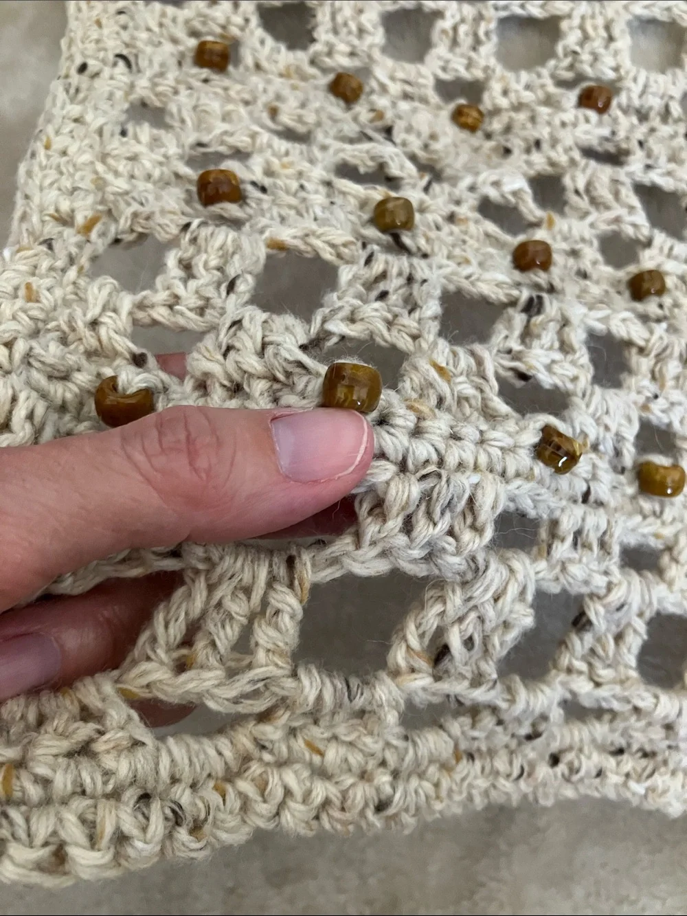 Small Sensory Lap Blanket Handmade Fidget Comfort Crochet for Dementia ADHD